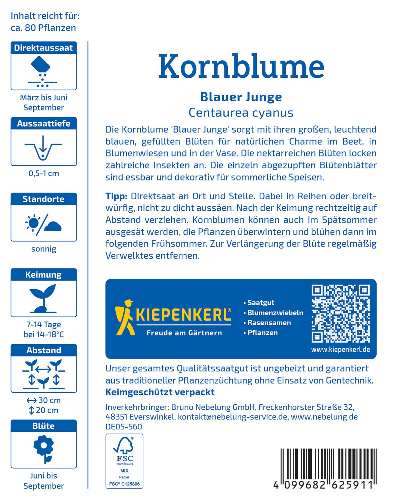 kiepenkerl-blauer-junge-kornblumen-blumensamen image 2