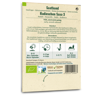 samen-maier-bio-saatband-radieschen-saxa-3 image 4