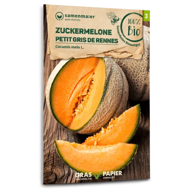 samen-maier-bio-zuckermelone-petit-gris-de-rennes-saatgut image 1