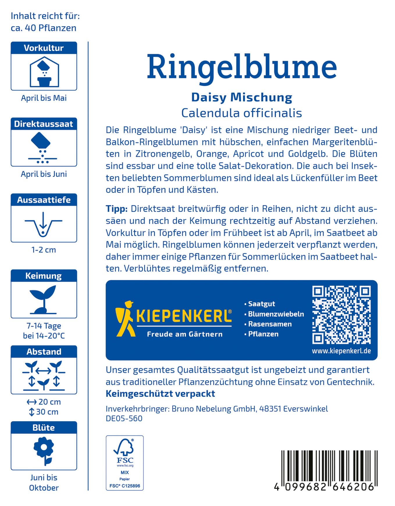 kiepenkerl-daisy-mischung-ringelblumen-sommerblumensamen image 2