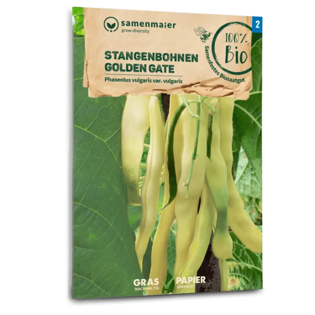 samen-maier-bio-stangenbohnen-golden-gate-bohnensamen image 1