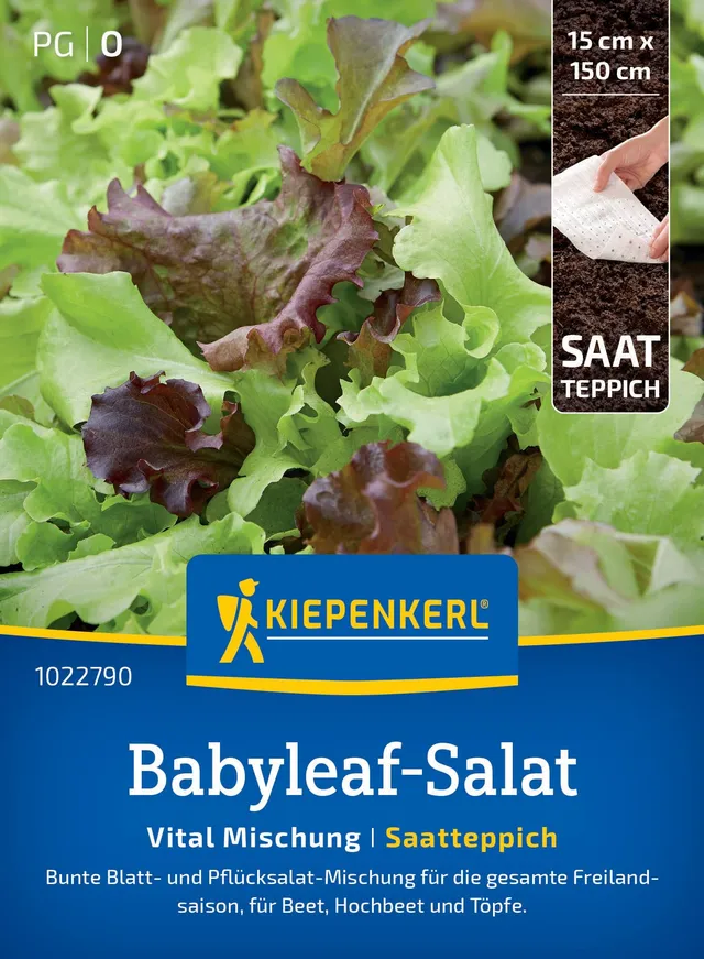 kiepenkerl-babyleaf-salatsamen-vital-mischung-15x150-cm image 1