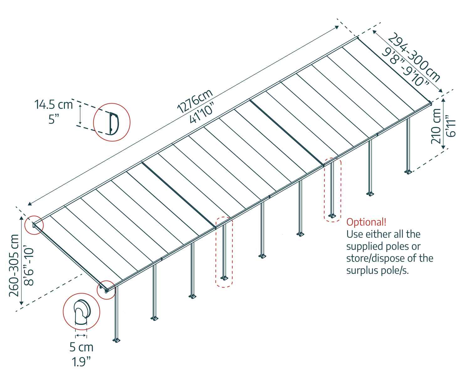 palram-canopia-feria-3-x-12-8-pergola-terrassen-berdachung image 3
