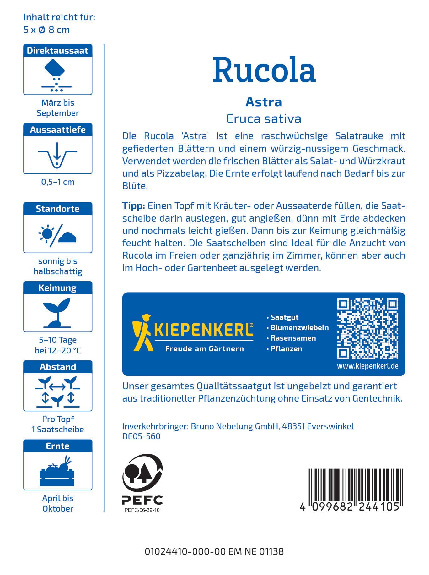 kiepenkerl-profi-line-rucola-astra-gem-sesaat image 2