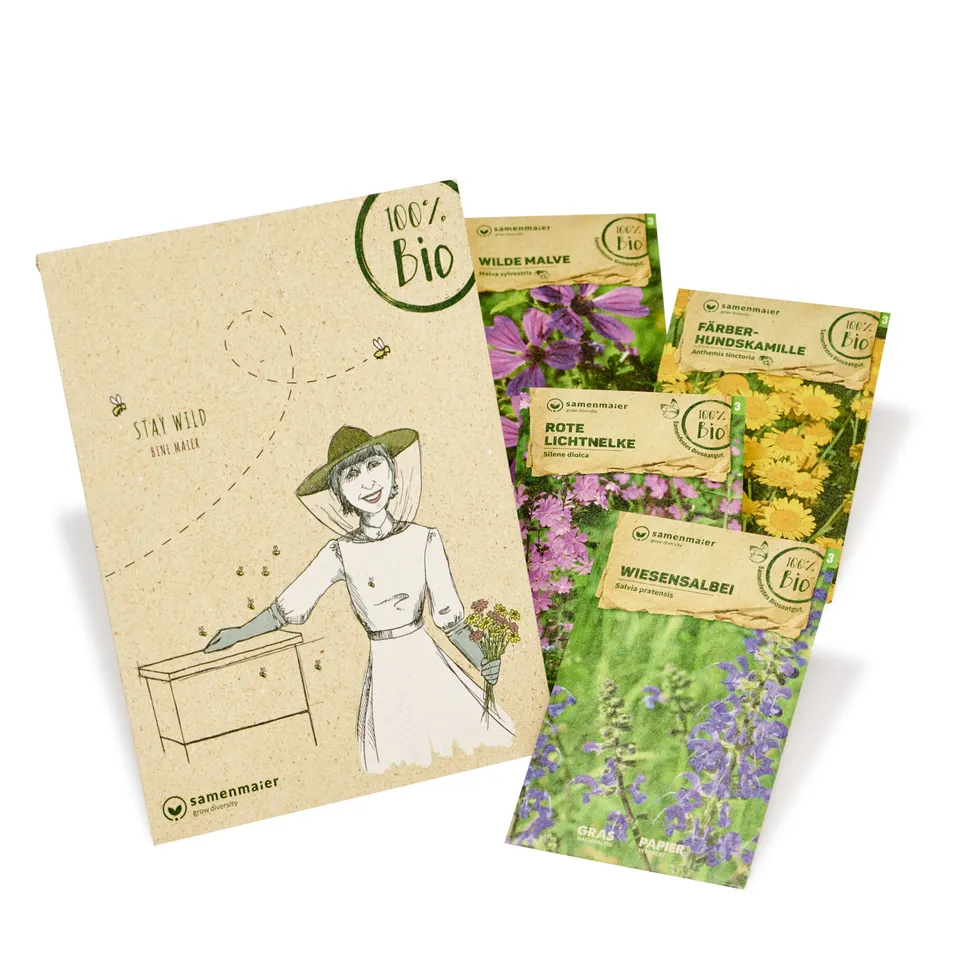 samen-maier-bio-wildblumen-set-stay-wild-4-sorten image 1