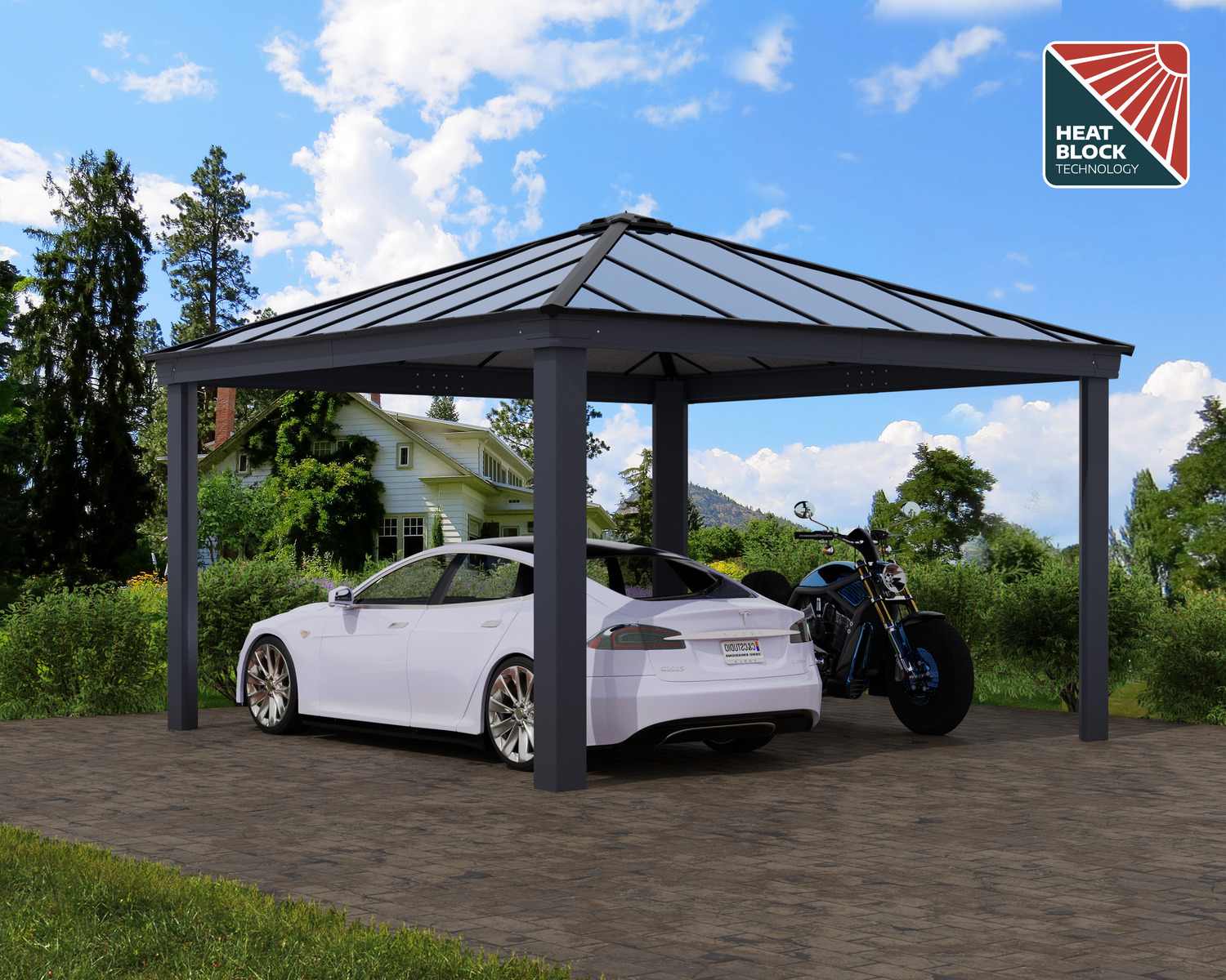 palram-canopia-colorado-carport-4-3-x-4-3-m image 5