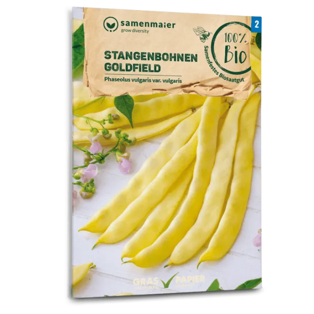 samen-maier-bio-stangenbohnen-goldfield-bohnensamen-gelb image 1