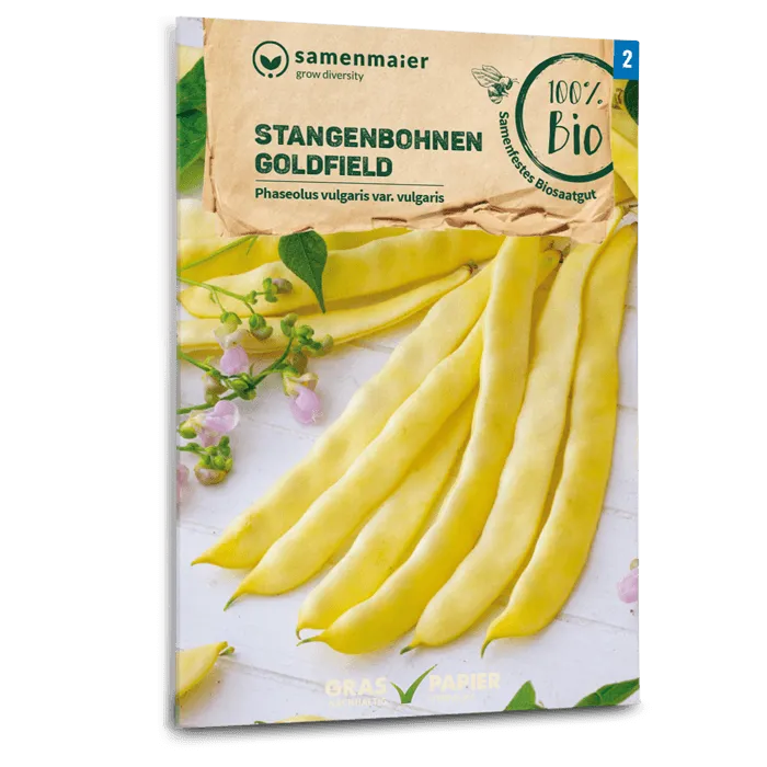 samen-maier-bio-stangenbohnen-goldfield-bohnensamen-gelb image 1