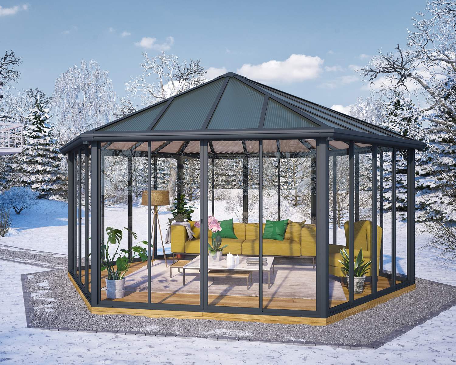 palram-canopia-garda-5-2-x-6-m-gartenpavillon-geschlossen-23-1-m image 4
