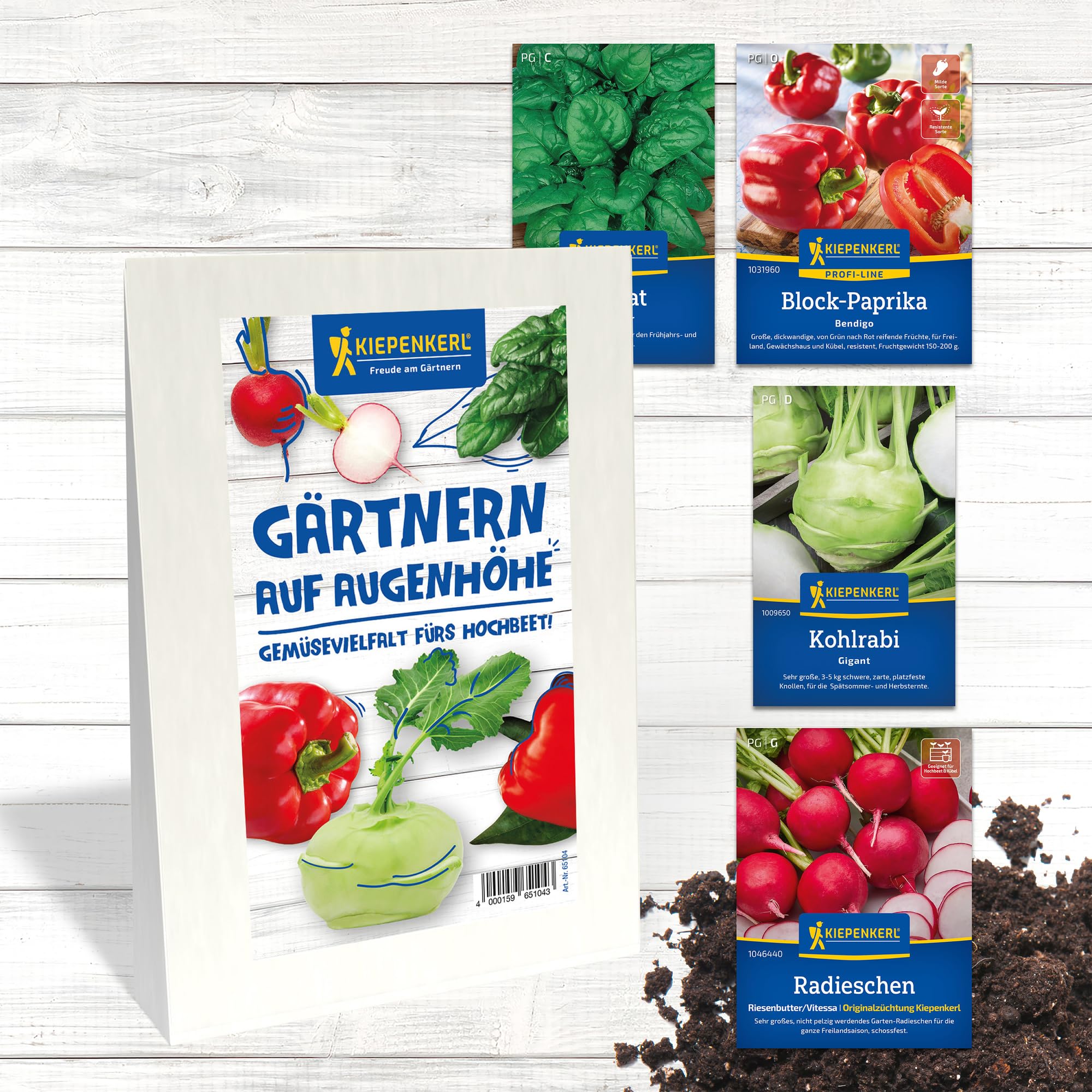 kiepenkerl-saatgut-set-g-rtnern-auf-augenh-he-4er-gem-sesaat-f-rs-hochbeet image 1