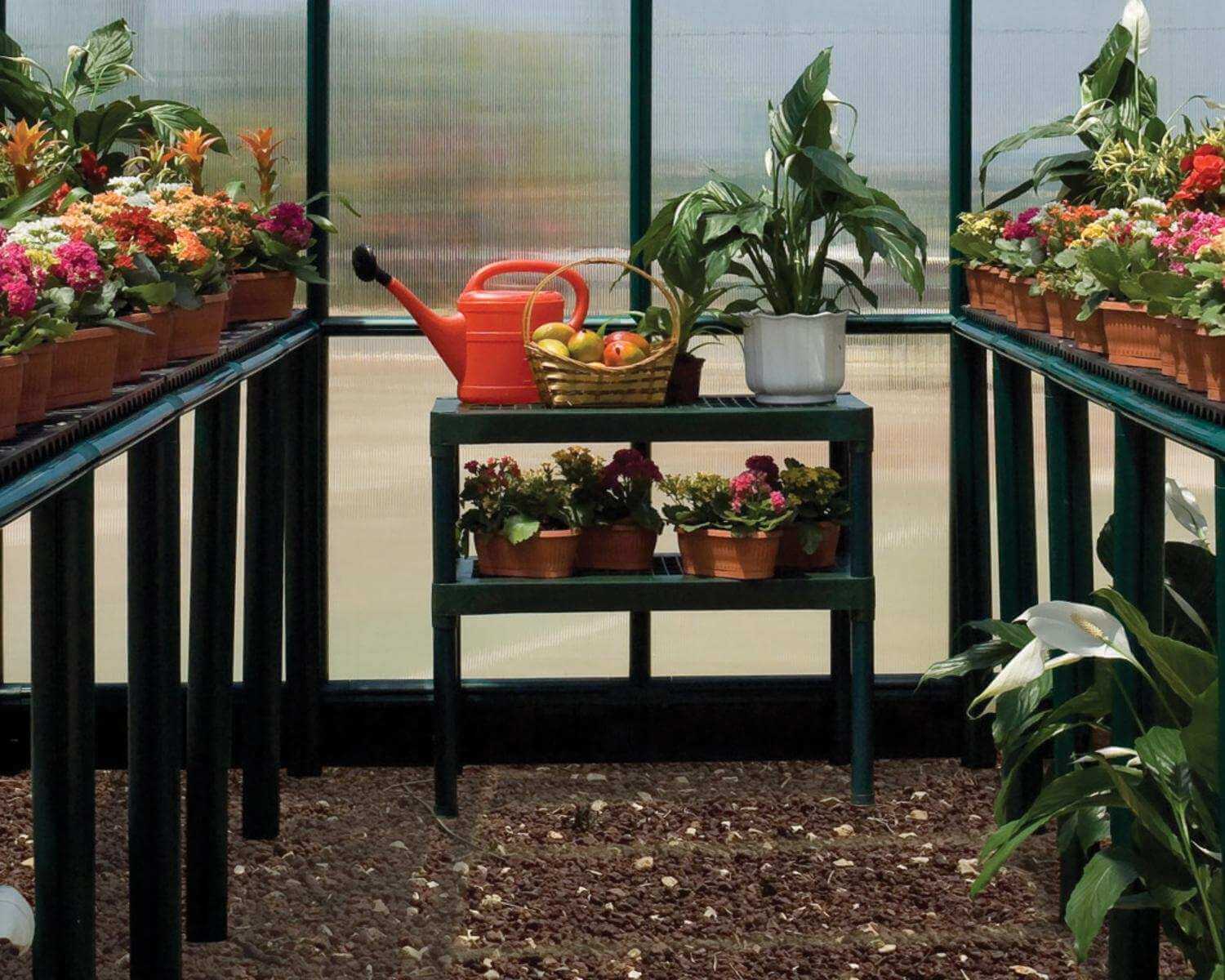palram-canopia-pflanztisch-mit-zwei-ebenen-umtopftisch image 2