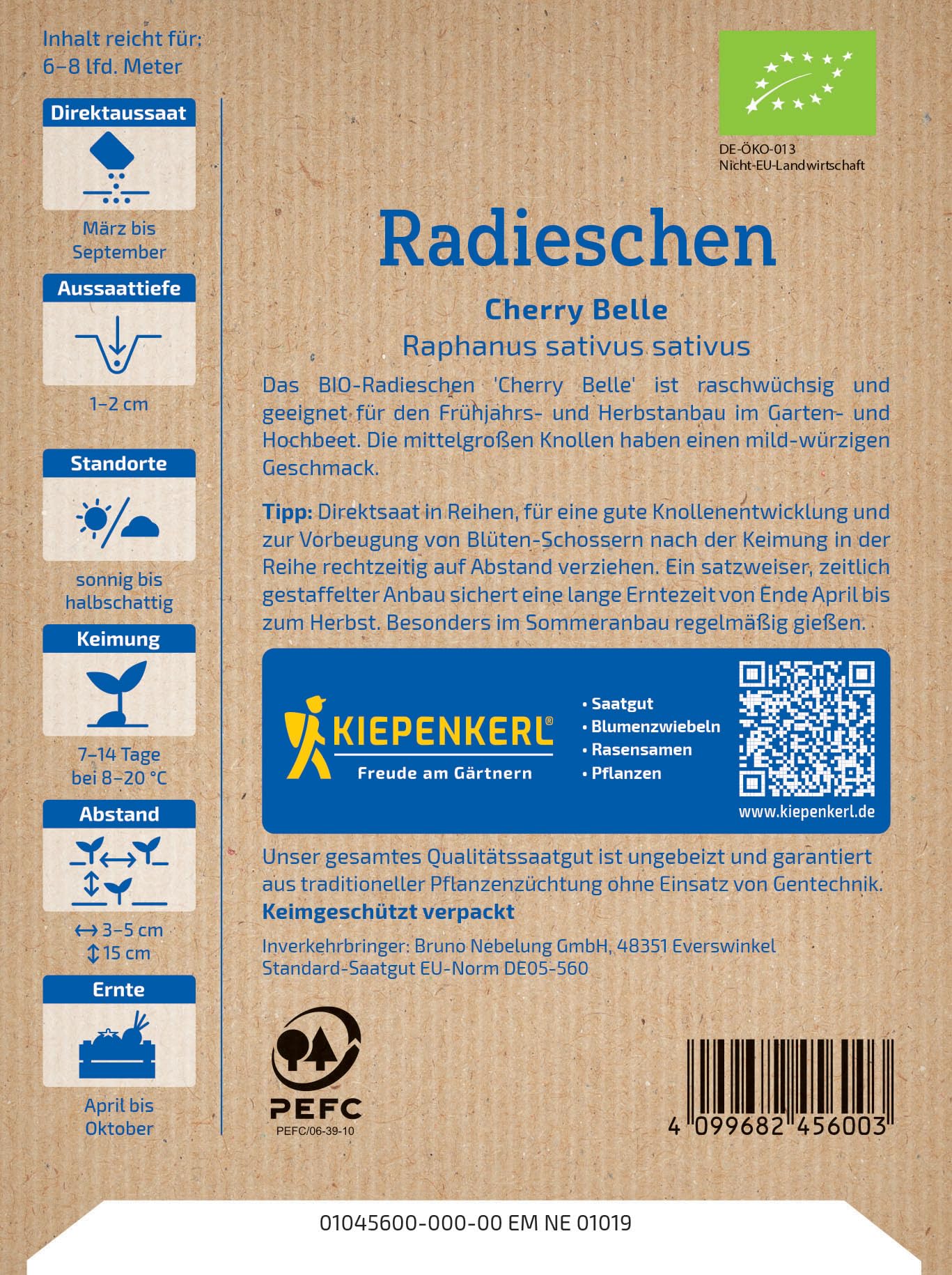 kiepenkerl-bio-radieschensamen-cherry-belle-gem-sesaat image 2