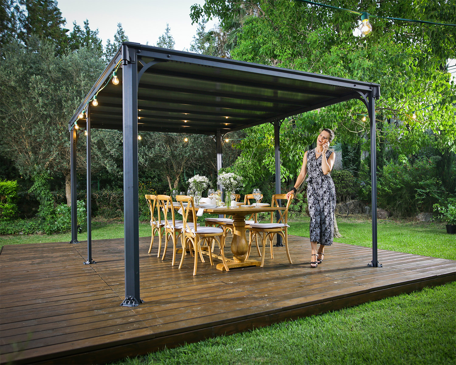 palram-canopia-milano-gartenpavillon-3-x-4-3-m image 4