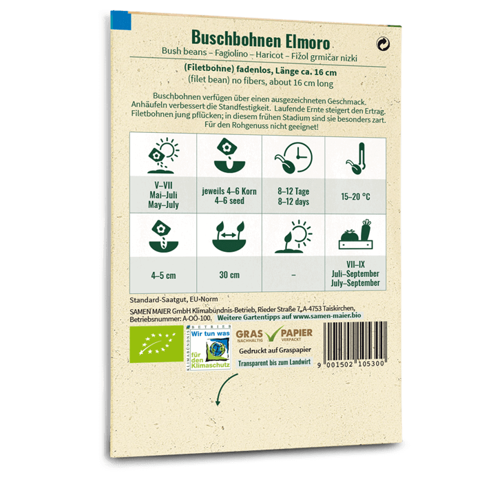 samen-maier-bio-buschbohnen-elmoro-buschbohnen-saatgut image 2