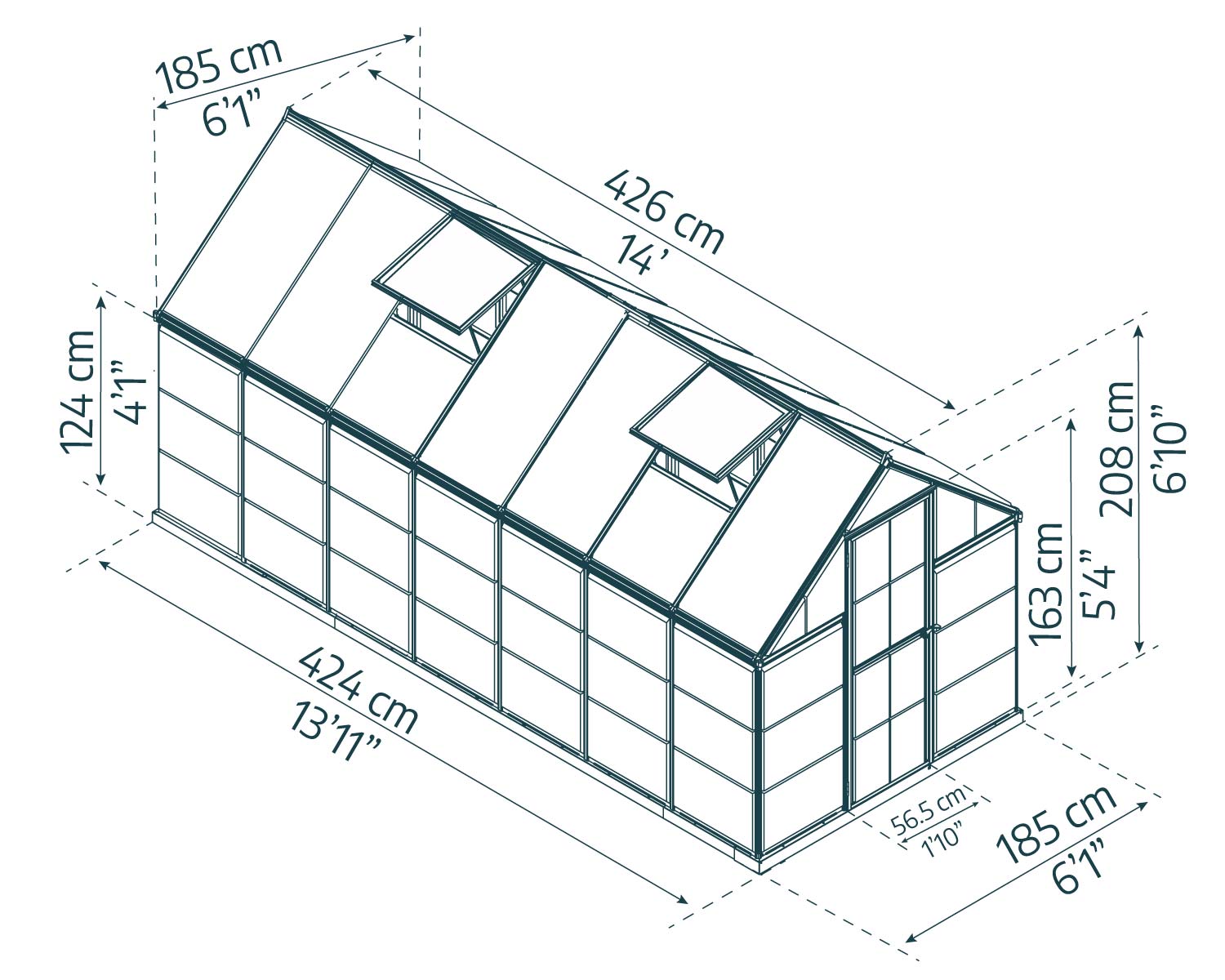 palram-canopia-hybrid-gew-chshaus-7-9-m image 7