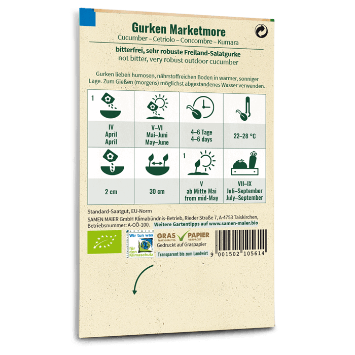samen-maier-bio-gurke-marketmore-freilandgurken-samen image 2
