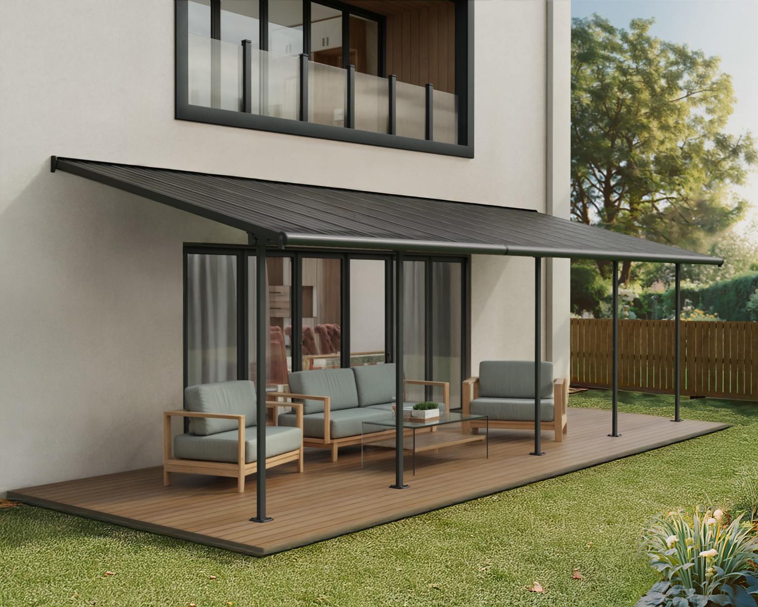 palram-canopia-capri-terrassen-berdachung-10-ft-x-28-ft-patio-cover-kit image 6
