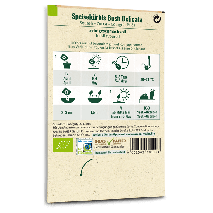 samen-maier-bio-speisek-rbis-bush-delicata-gem-sesamen image 2