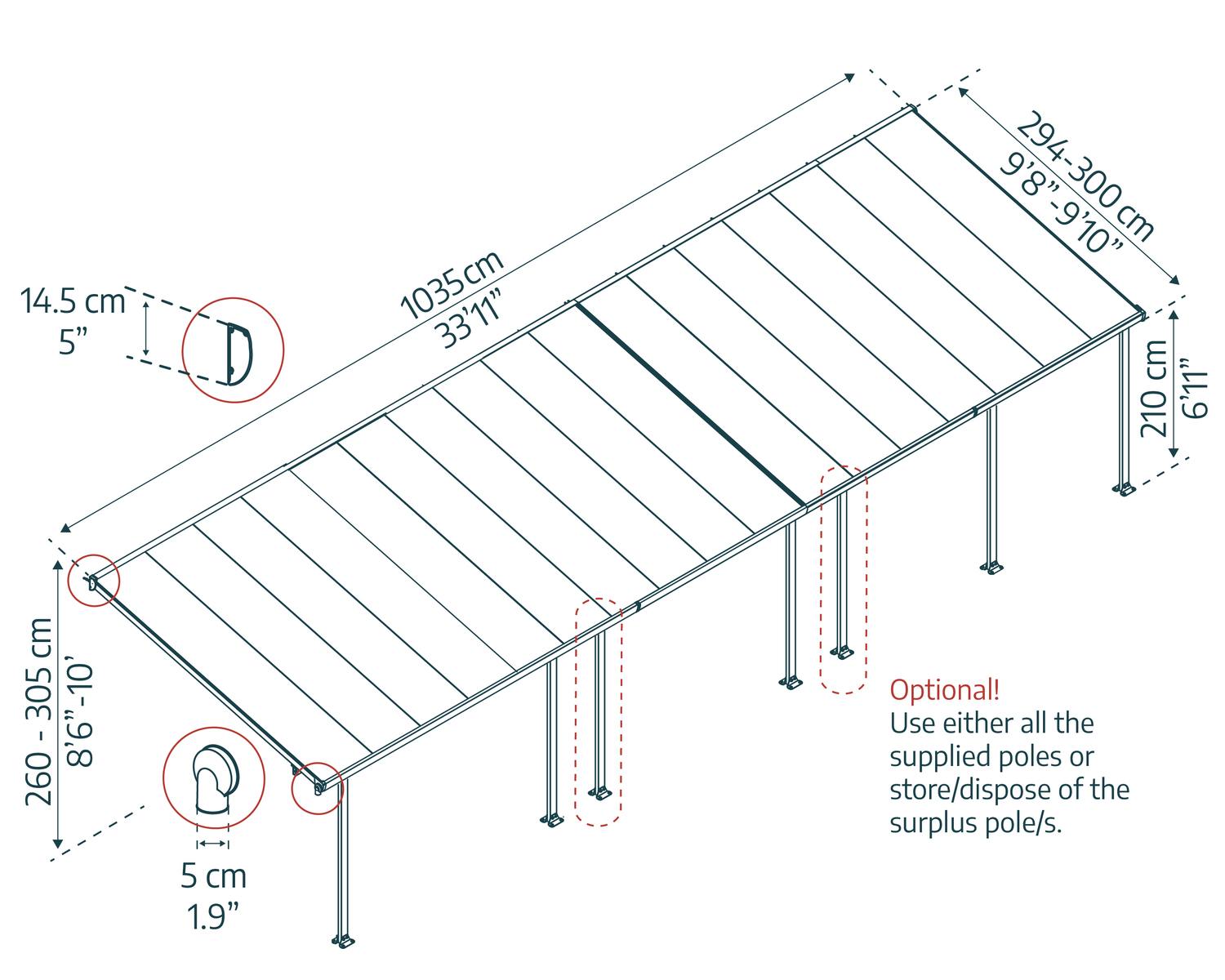 palram-canopia-feria-10x34-ft-terrassen-berdachung-patio-cover image 3