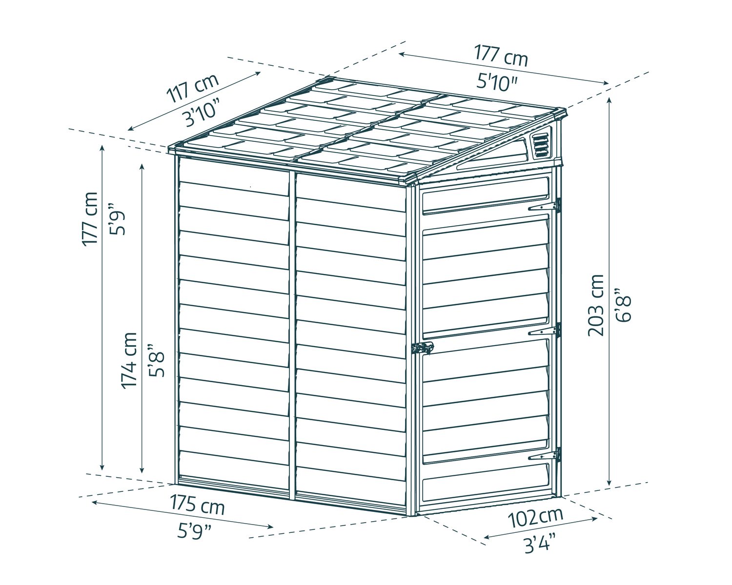 palram-canopia-pent-4-x-6-ft-anlehn-ger-tehaus-bausatz image 3