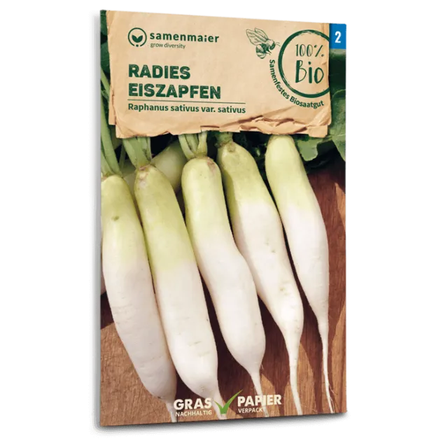 samen-maier-bio-radies-eiszapfen-radieschensamen-wei-l-nglich image 1