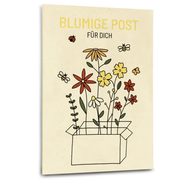 samen-maier-gru-karte-blumige-post-blumensamen-mischung-f-r-bienen-und-schmetter image 1