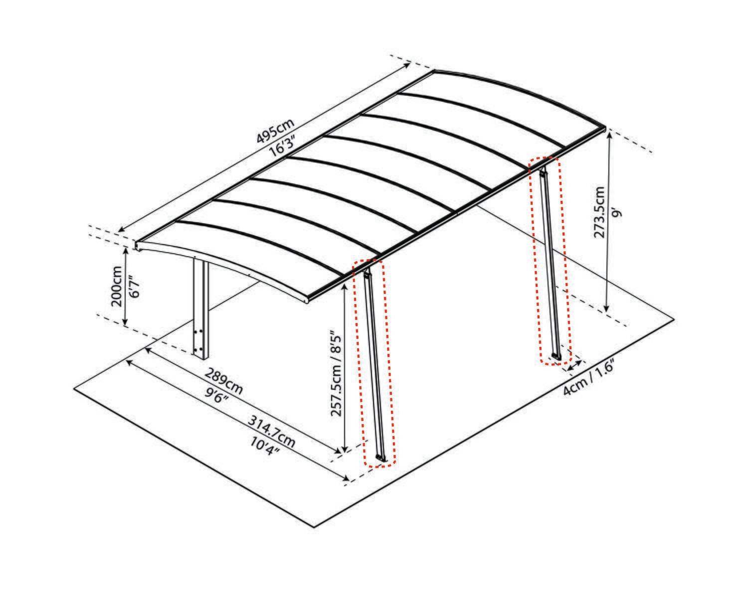 palram-canopia-arizona-carport-erweiterungsset-zubeh-r image 4