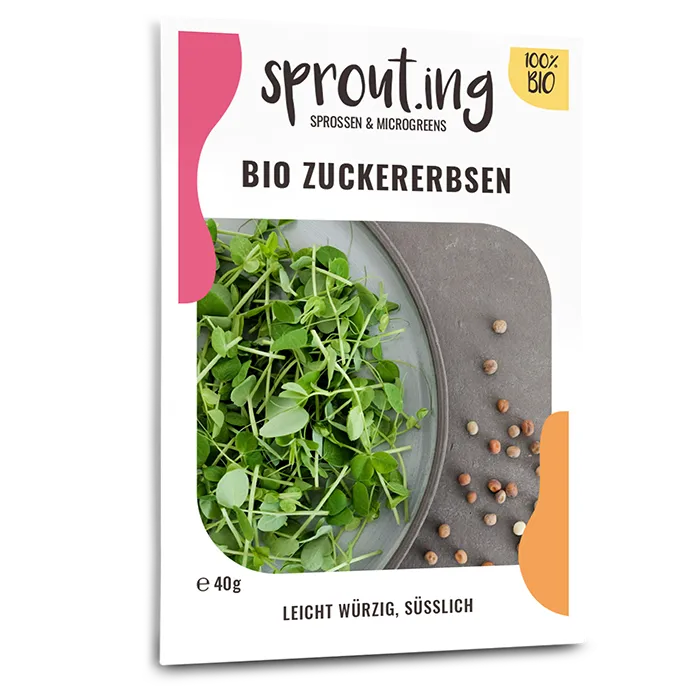 samen-maier-bio-sprossen-zuckererbsen-microgreens-saatgut image 1