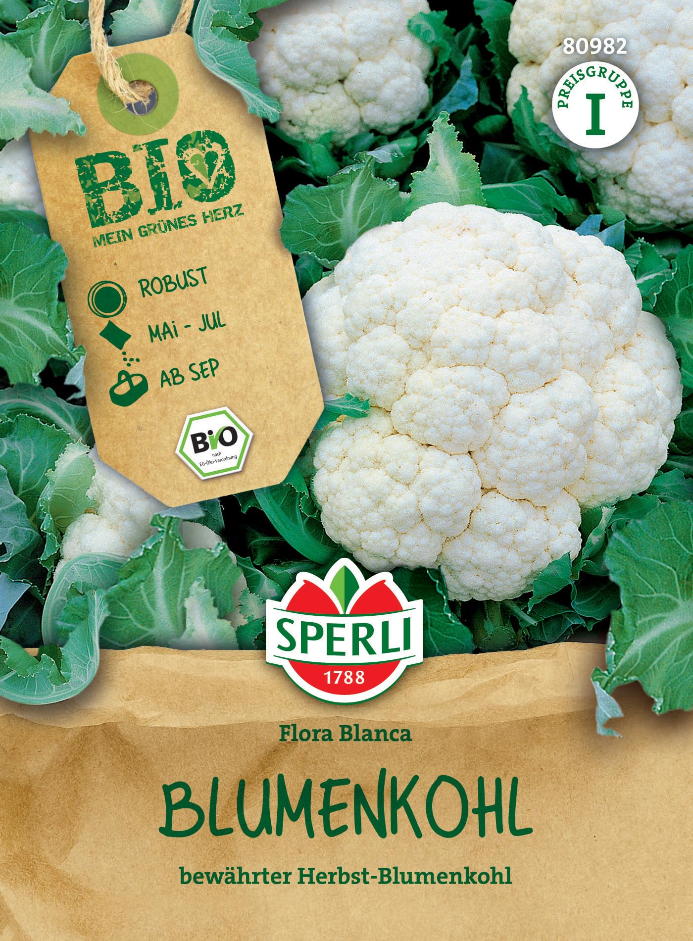 sperli-bio-blumenkohlsamen-herbst-gem-sesaat-f-r-35-pflanzen image 1