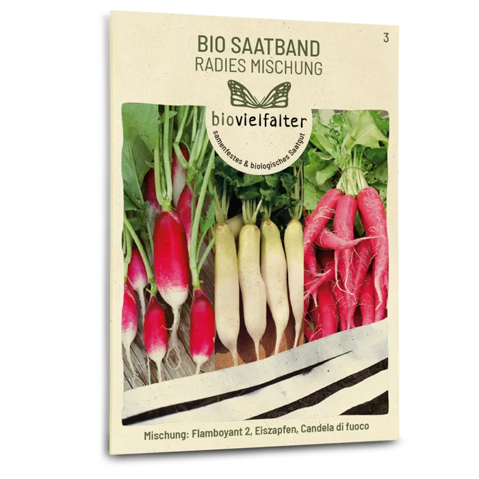 samen-maier-bio-saatband-radies-mischung-bio-radieschensamen-bunte-mischung image 1