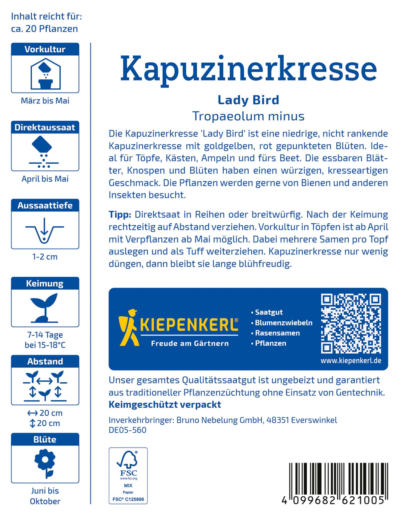 kiepenkerl-kapuzinerkresse-lady-bird-blumensaatgut image 2