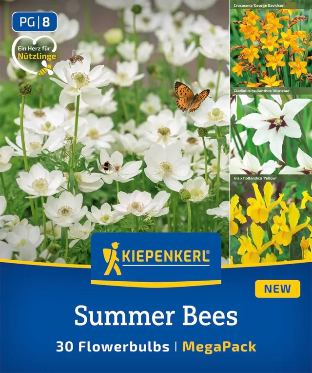 kiepenkerl-mega-pack-blumenzwiebelmischung-summer-bees-gelb-wei-e-bienenfreundli image 1