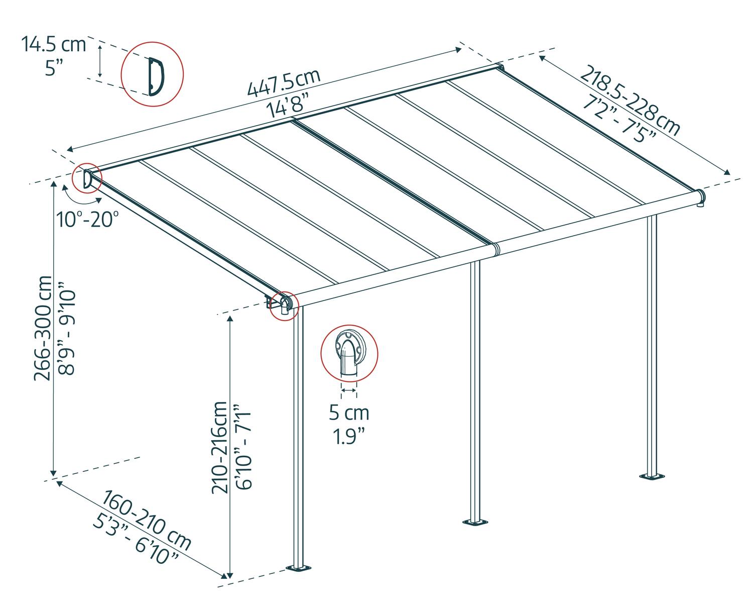 palram-canopia-pergola-sierra-2-2-x-4-5-garten-pergola image 3