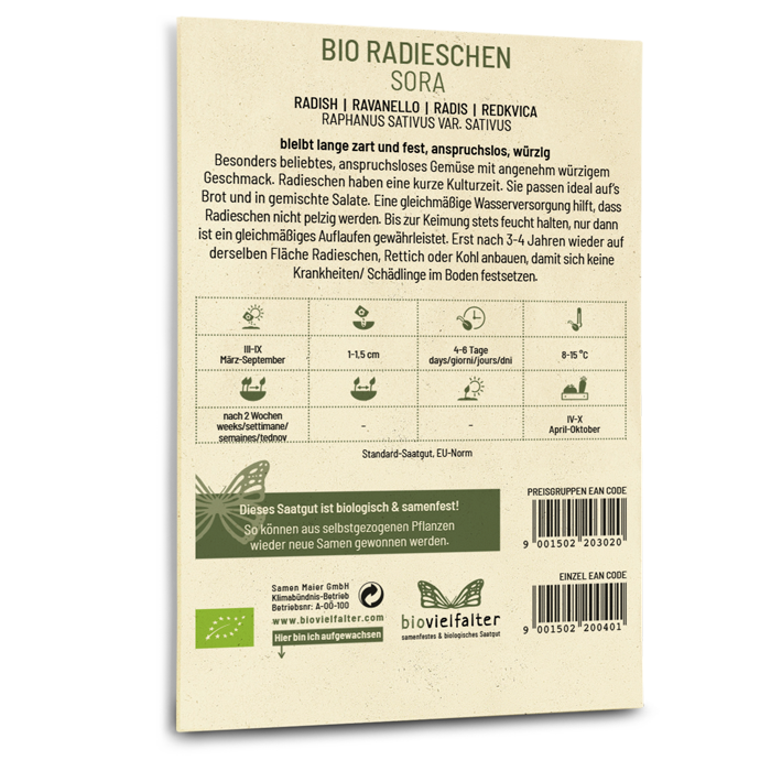 samen-maier-bio-radieschen-sora-rundes-rotes-saatgut image 2