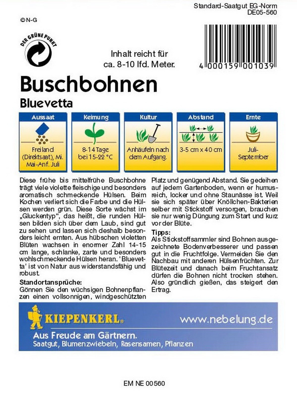 kiepenkerl-profi-line-buschbohnen-bluevetta-gem-sesaatgut image 2