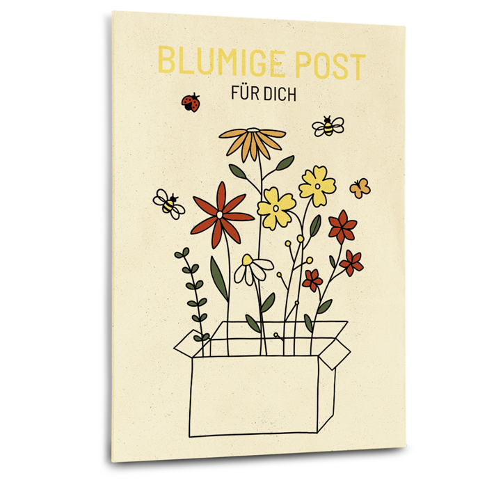 samen-maier-gru-karte-blumige-post-blumensamen-mischung-f-r-bienen-und-schmetter image 1