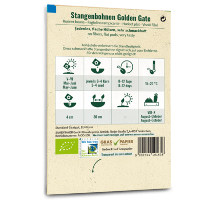 samen-maier-bio-stangenbohnen-golden-gate-bohnensamen image 4