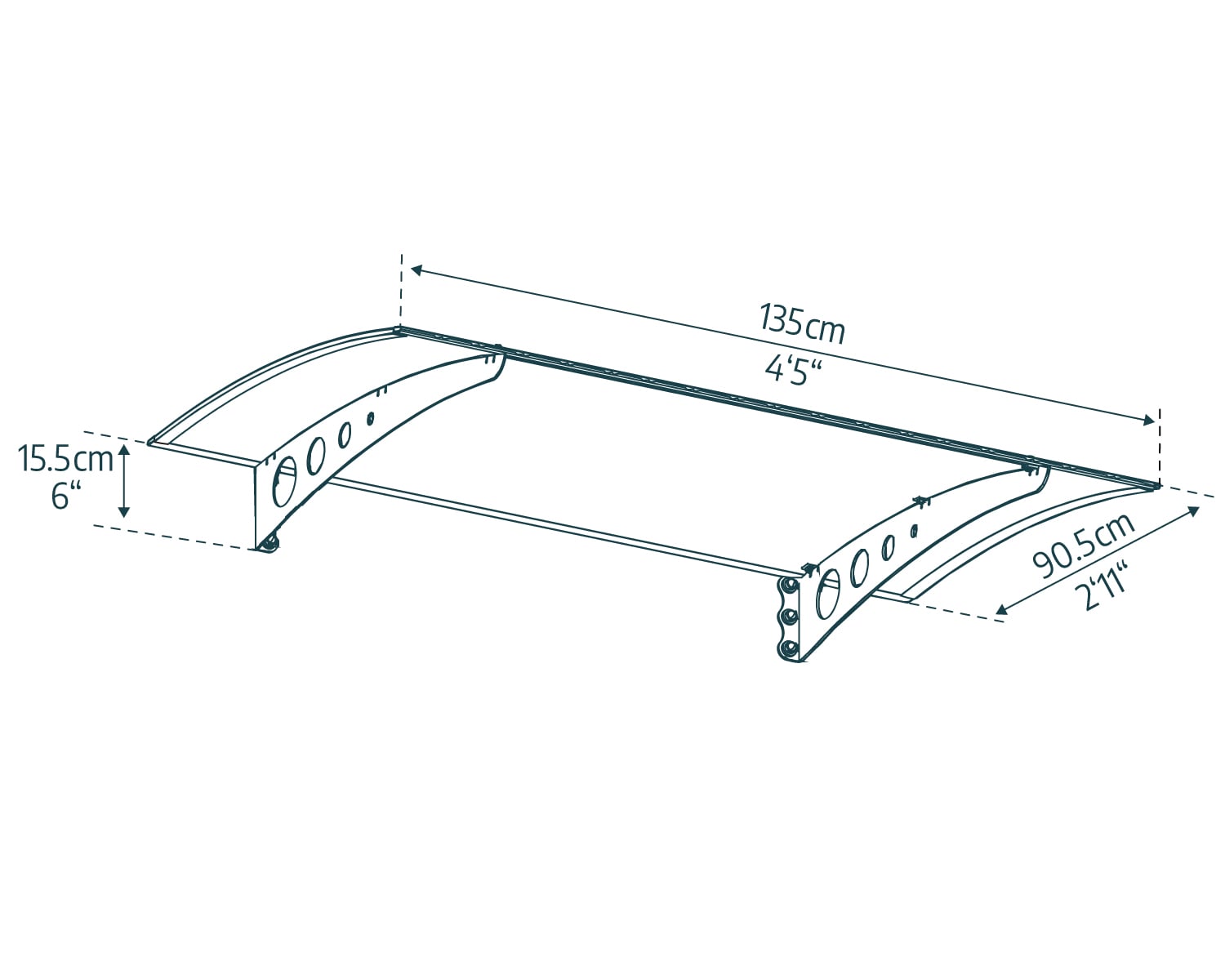 palram-canopia-lyra-90-5-x-135-cm-t-rvordach image 5