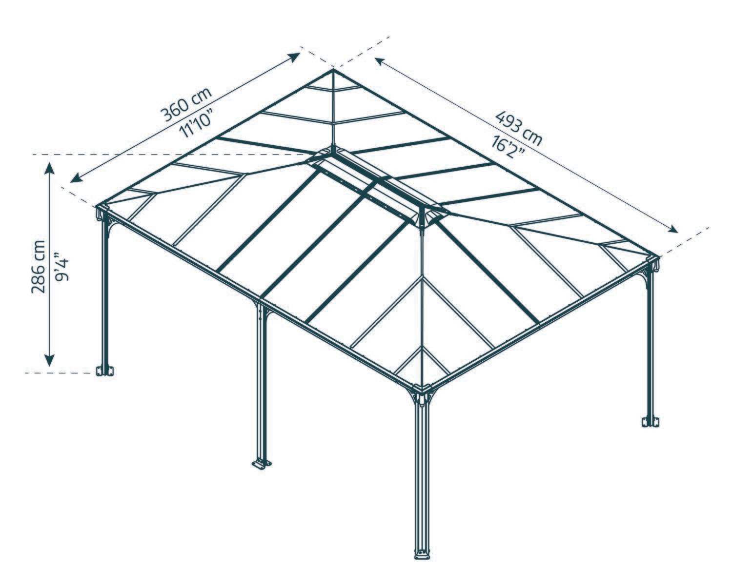 palram-canopia-martinique-12-ft-x-16-ft-gazebo-garten-pavillon image 3