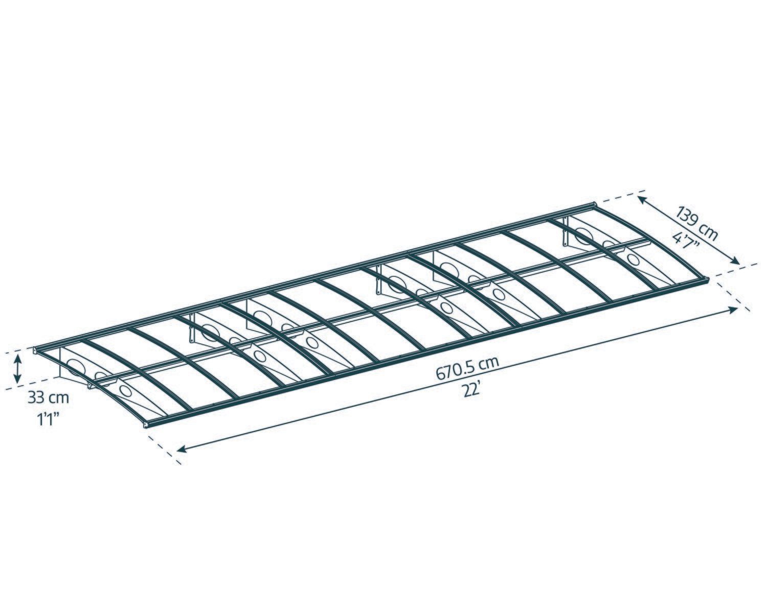 palram-canopia-herald-t-rvordach-139-x-670-5-cm image 3