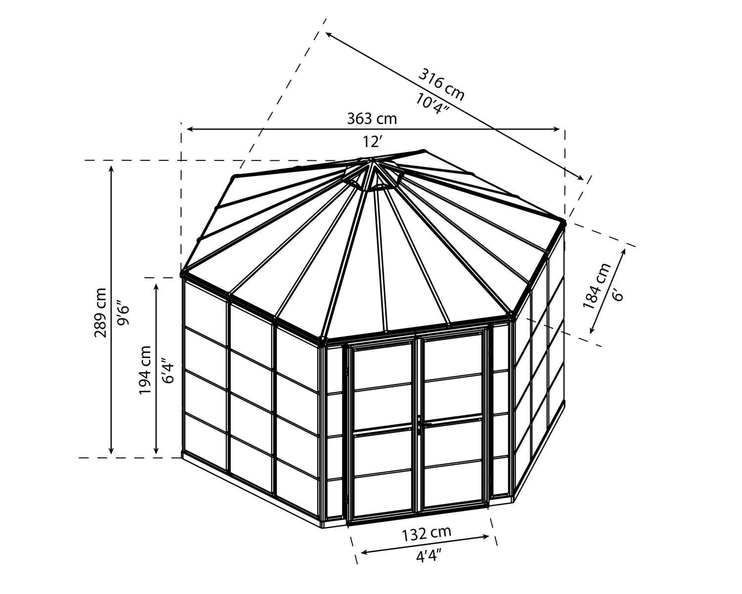 palram-canopia-oasis-gew-chshaus-hexagonal-11-5-m image 6