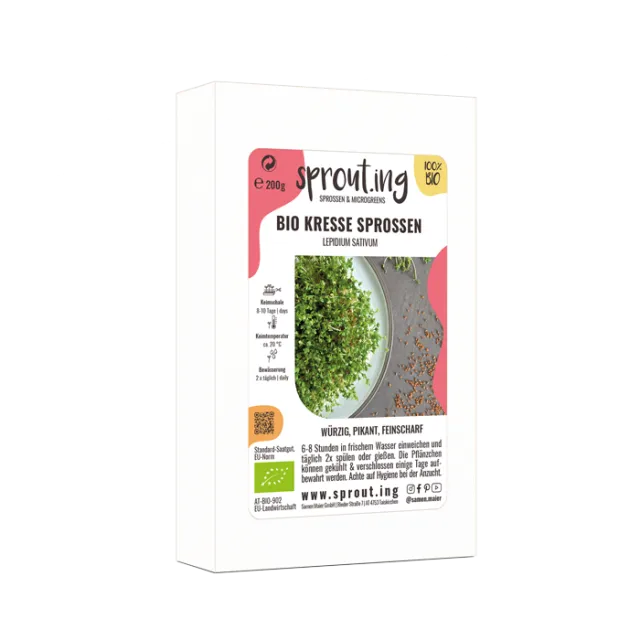 samen-maier-bio-sprossen-kresse-vorteilsmenge-microgreens image 1
