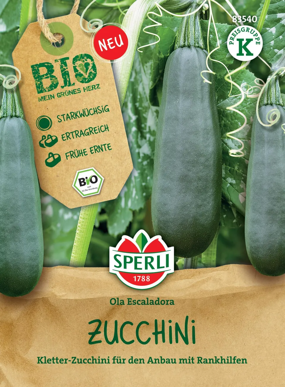 sperli-bio-kletterzucchinisamen-ola-escaladora-83540 image 1