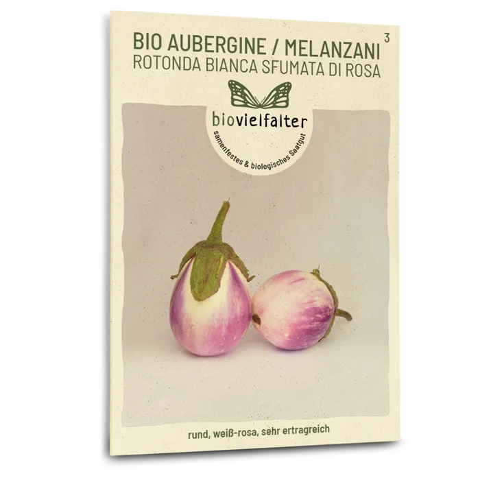 samen-maier-bio-aubergine-rotonda-bianca-sfumata-di-rosa-gem-sesamen image 1
