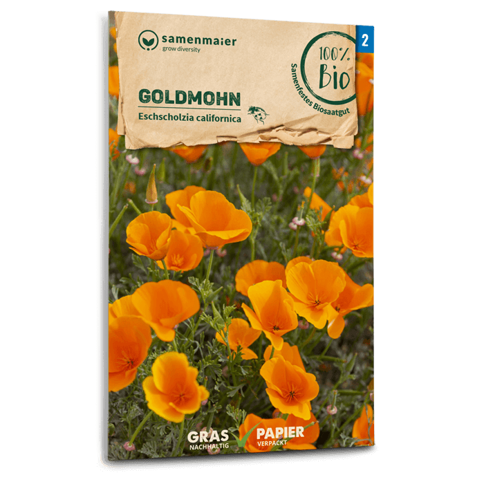 samen-maier-bio-goldmohn-goldgelbes-sommerblumen-saatgut-30-40-cm image 1