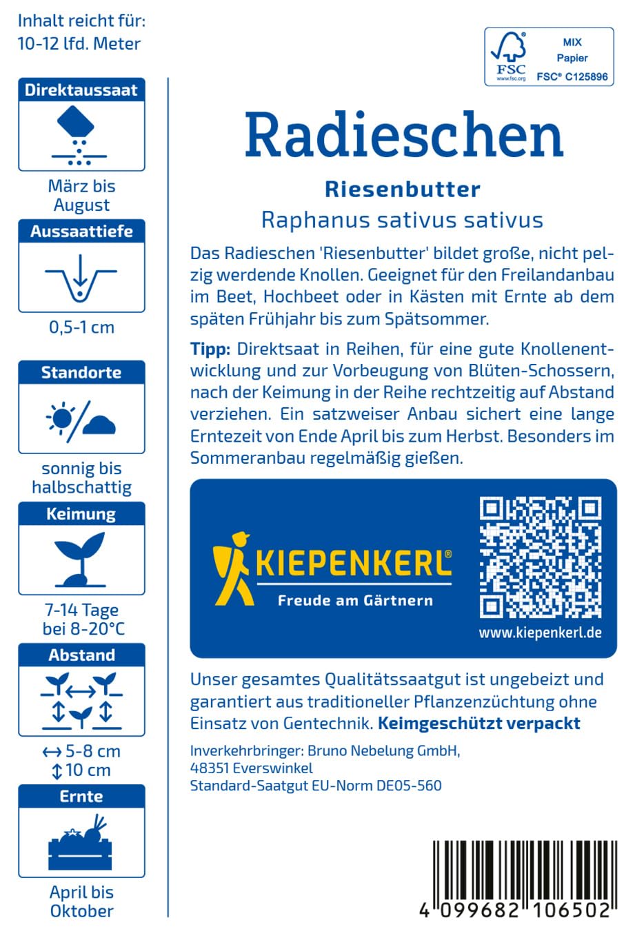 kiepenkerl-radieschensamen-riesenbutter-1010650-gem-sesaat-f-r-gro-e-knollen image 2