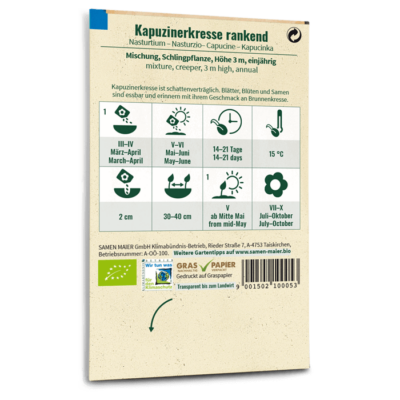 samen-maier-bio-kapuzinerkresse-rankend-essbares-bl-tensaatgut image 4