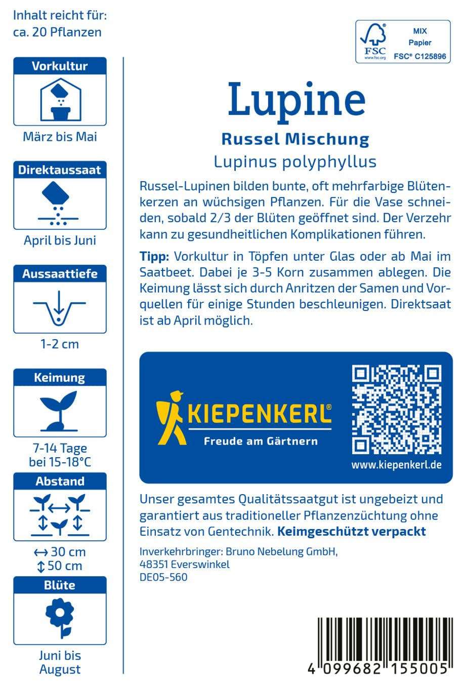 kiepenkerl-russel-lupinen-mischung-blumensamen-f-r-20-pflanzen image 2