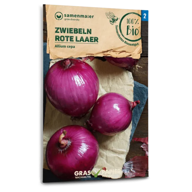 samen-maier-bio-zwiebeln-rote-laaer-rote-zwiebelsamen image 1