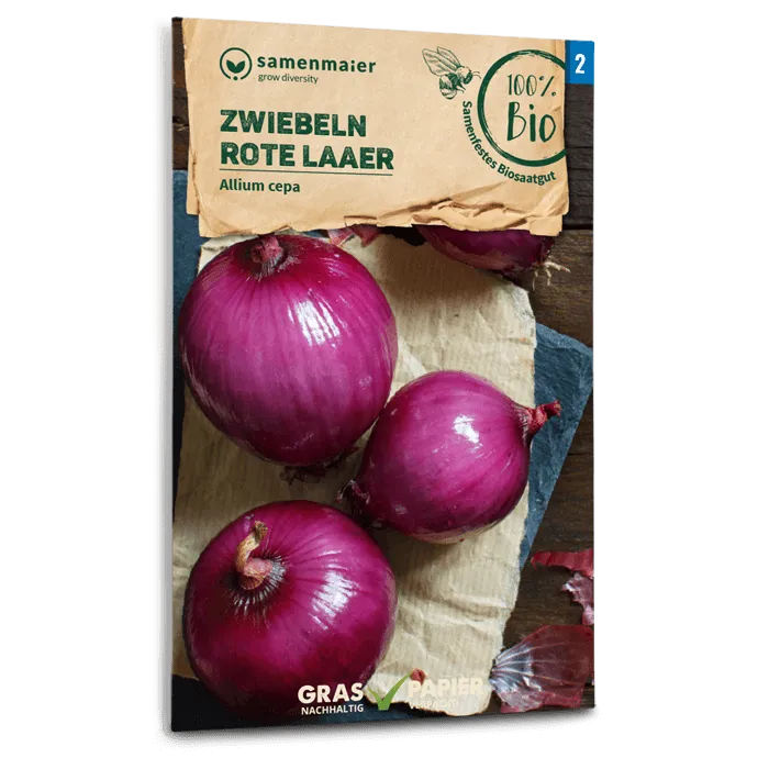 samen-maier-bio-zwiebeln-rote-laaer-rote-zwiebelsamen image 1
